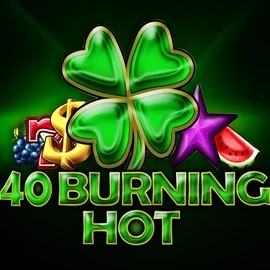 40 Burning Hot slot logo by Amusnet Interactive at Superbet Casino40 Burning Hot