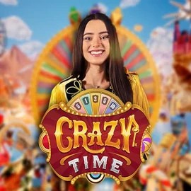 Crazy Time slot logo by Evolution at Superbet CasinoCrazy Time